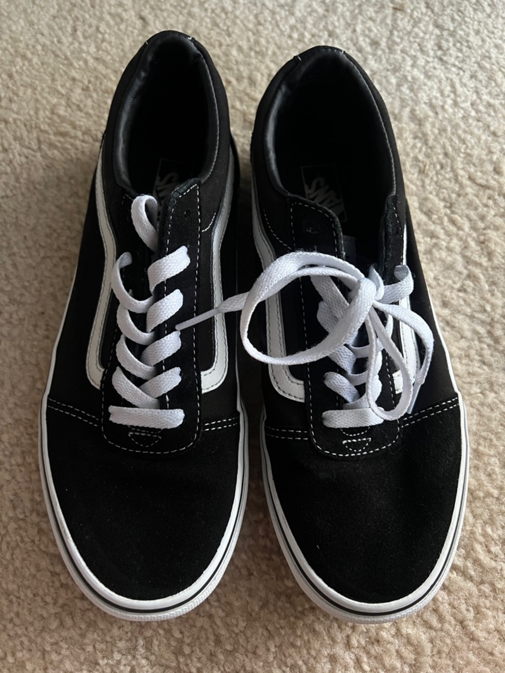 Vans Ward - Black/White - Youth 7Y